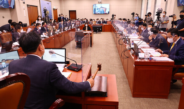 국회 산업통상자원중소벤처기업위원회 국정감사. 사진=연합뉴스 제공