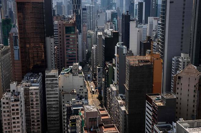 홍콩 상업 및 주거용 빌딩 지역. /AFP 연합뉴스