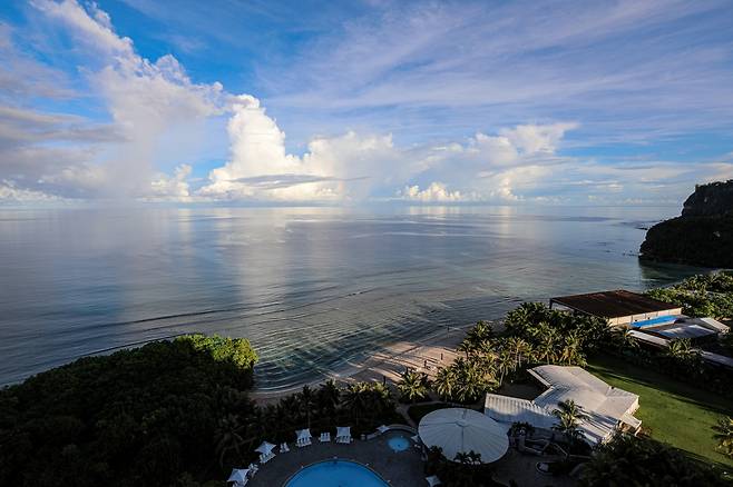 건비치의 아침 풍경 [사진/진성철 기자]