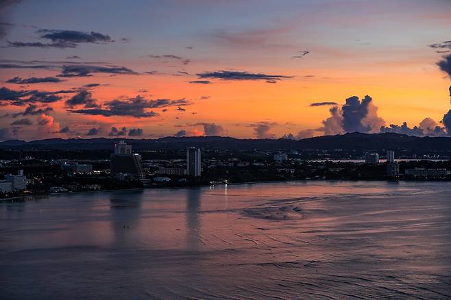 투몬만의 노을 [사진/진성철 기자]
