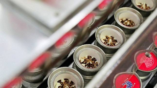 아이스크림 위에 초콜릿 시럽과 땅콩 토핑을 입혔다./사진제공=롯데제과