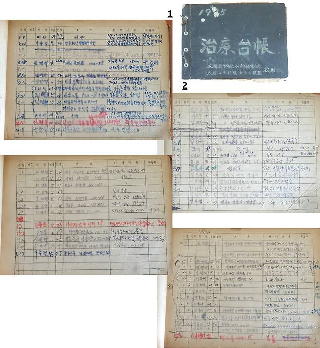 1, 2 &nbsp;1970년대 유용서씨가 직접 작성한 구조일지. 수많은 등산객을 두 손으로 구해냈다.&nbsp;