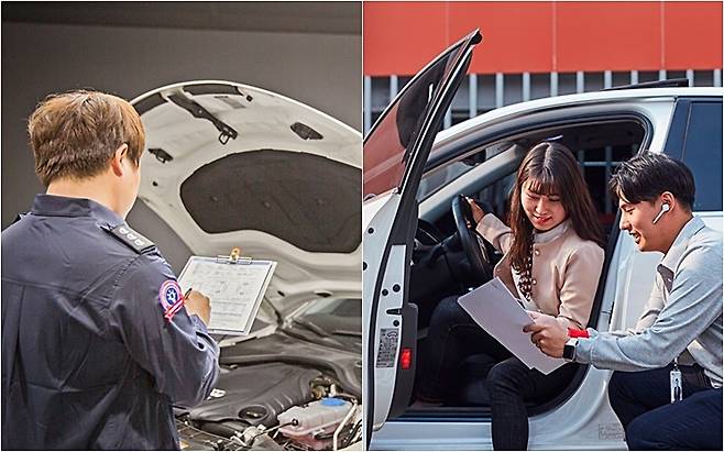 중고차 점검 및 판매 [사진출처=엔카닷컴, 케이카]