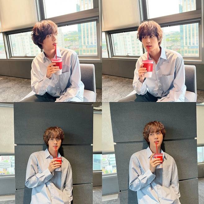 방탄소년단 진, 이 분위기 어쩔♥..매일이 '美의 남신'