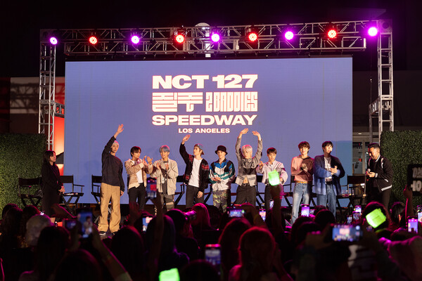 ▲ 미국 LA 피터슨 자동차 박물관에서 팬이벤트를 개최한 NCT 127. 제공|SM엔터테인먼트