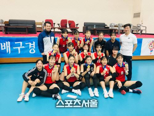 2018년 제99회 전국체전 당시 우승을 차지한 선명여고. 스포츠서울DB