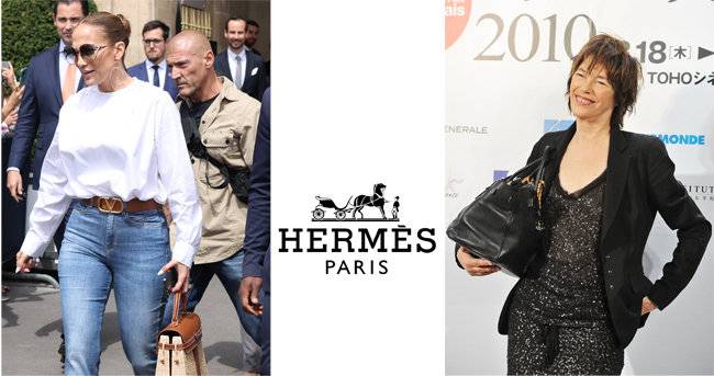 제니퍼 로페즈 피크닉 켈리백(왼쪽). 제인 버킨 버킨백. [Gettyimage]