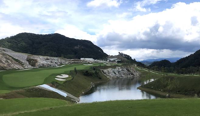 성문안CC 9번홀.