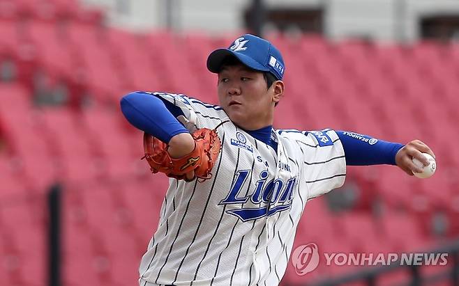 삼성 라이온즈에서 방출된 이수민 [연합뉴스 자료사진]