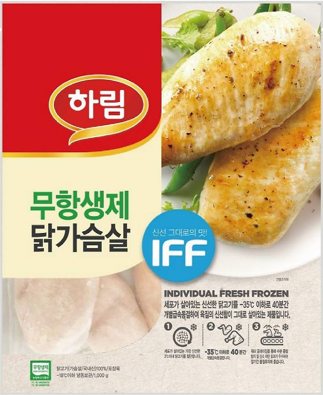 하림 ‘무항생제 IFF 닭가슴살’ 제품. (사진=하림)