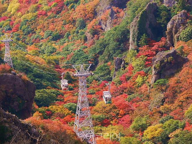 쇼도시마에 있는 일본 3대 협곡 간카케이 전경