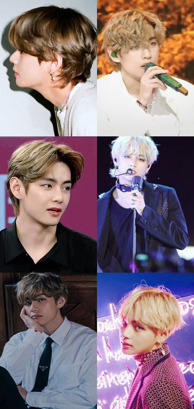 방탄소년단 뷔, '금발이 잘 어울리는 남돌' 1위.."불멸의 아름다움"