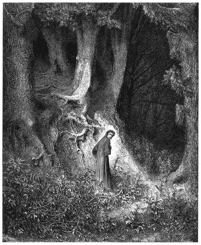 귀스타브 도레, dante in the gloomy wood