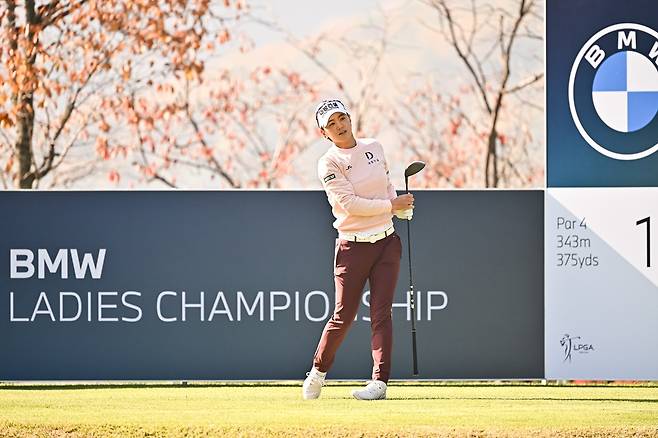 최나연의 1라운드 경기 모습 [BMW 코리아 제공. 재판매 및 DB 금지]