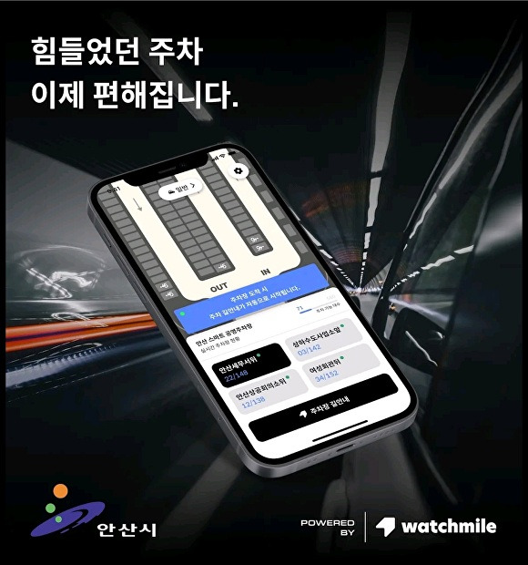 스마트 주차 솔루션 이미지 [사진=안산도시공사]