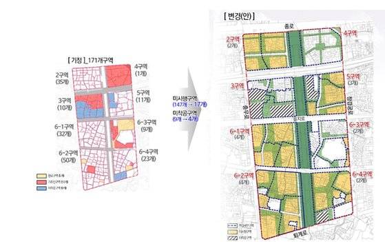 종묘-퇴계로 일대 통합 계획 가이드라인. [사진 서울시청]