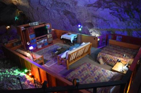 그랜드캐니언 동굴 모텔 모습. 사진 그랜드캐니언 케이번스 홈페이지 캡처