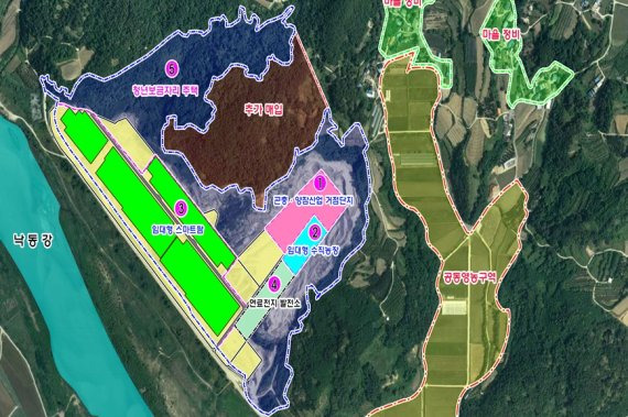 경북 예천군에서 진행될 디지털농업혁신타운 계획도. 사진=뉴시스