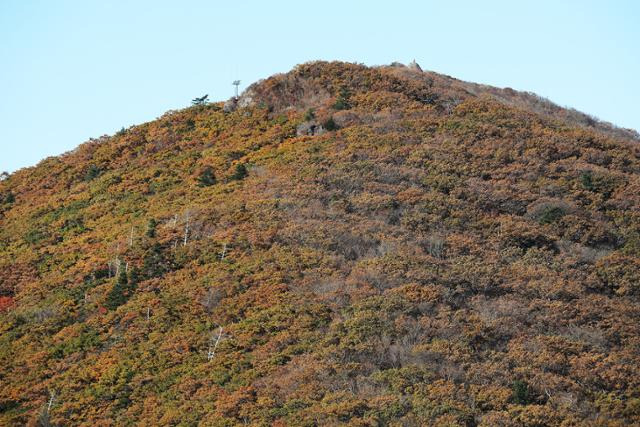 노고단에서 보는 지리산 단풍. ⓒ박준규