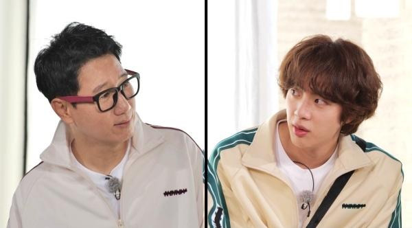 방탄소년단 진은 오는 30일 방송되는 SBS '런닝맨'에 게스트로 출연해 지석진과 함께 '석진 대 석진' 레이스를 이끈다. SBS 제공