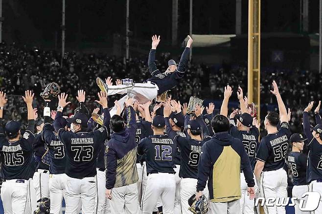 오릭스 버팔로스가 26년 만에 재팬시리즈 우승을 차지했다. ⓒ AFP=뉴스1