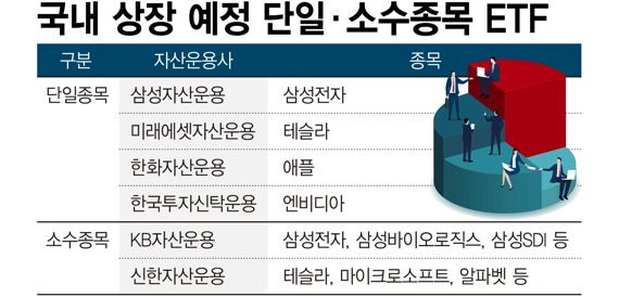 국내 상장 예정 단일·소수종목 ETF /그래픽=정기현 기자