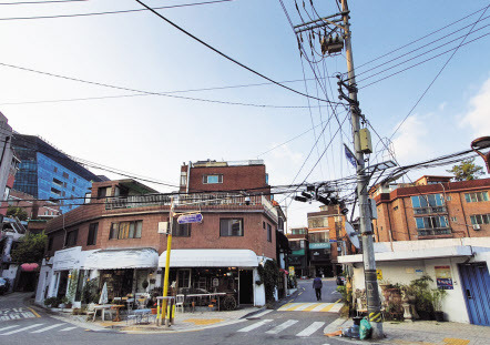 용산구청 뒤쪽으로 이어진 한남1구역. [헤럴드경제DB]