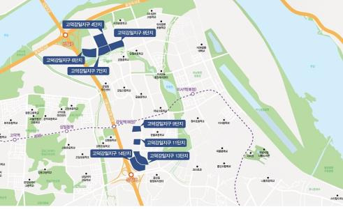 고덕강일지구 아파트 단지 위치도 [서울주택도시공사 제공. 재판매 및 DB 금지]