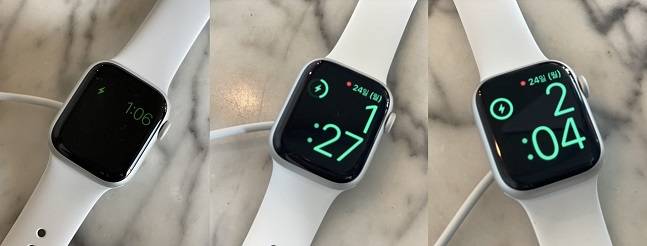 1시6분 방전상태에서 충전을 시작했더니 2시4분 완충됐다. 완충까지 한 시간이 채 걸리지 않았다./사진=백유진 기자 byj@