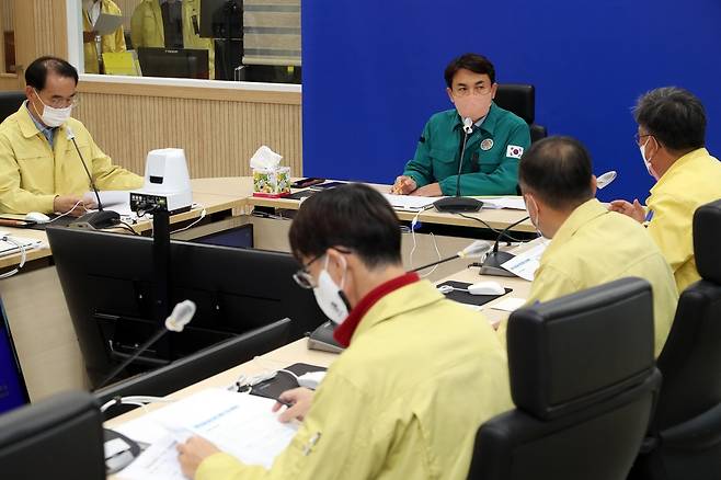 북한 미사일 발사 관련 강원도 긴급 대책회의 개최.[강원도 제공·재판매 및 DB 금지]