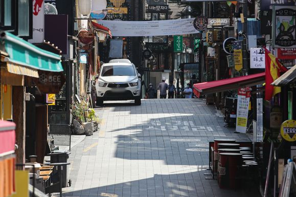 지난해 8월 서울 용산구 이태원 세계음식거리가 한산한 모습을 보이고 있다.ⓒ뉴시스