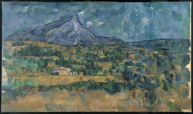 폴 세잔, ‘생트빅투아르산’, 1902-1906년. 사진출처: 미국 메트로폴리탄박물관