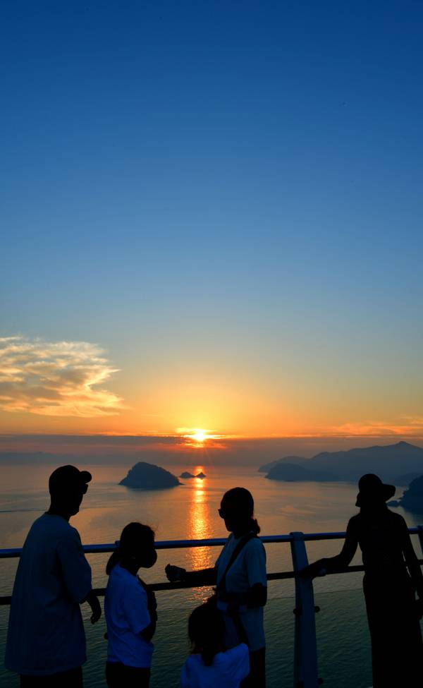 설리스카이워크 노을.