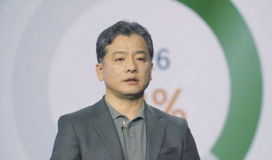 주우정 기아 부사장이 지난 3월 온라인으로 진행된 '2022 CEO 인베스터 데이'에서 발표를 하고 있다. 영상 캡처