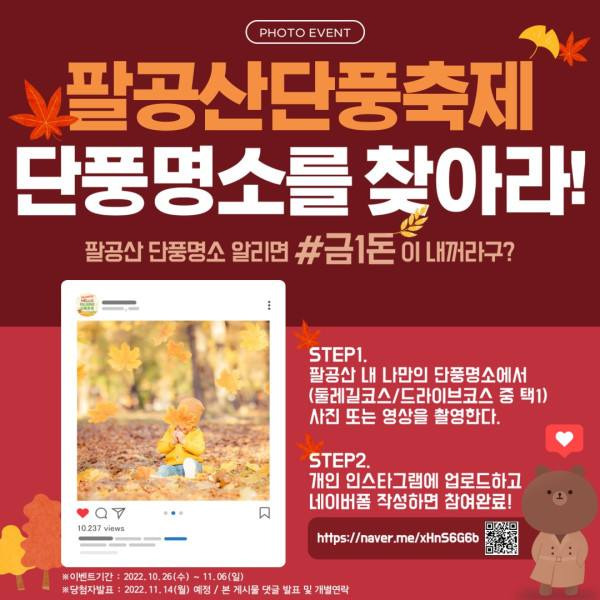 ‘팔공산 단풍축제 ON 페스티벌’ 포스터. (동구청 제공) 2022.11.07