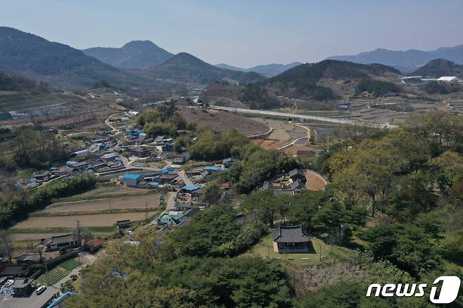 귀래정이 소재한 전북 순창군 순창읍 남산마을 일원 전경(순창군 제공)2022.11.8/뉴스1