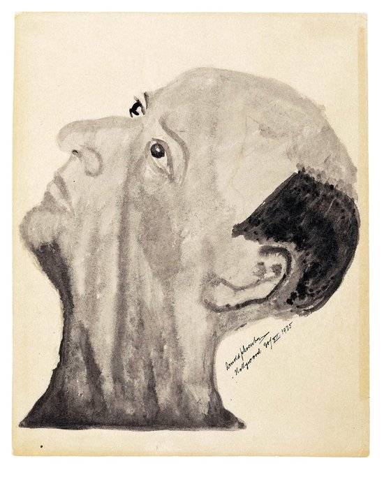 작곡가 쇤베르크 자화상. [중앙포토]