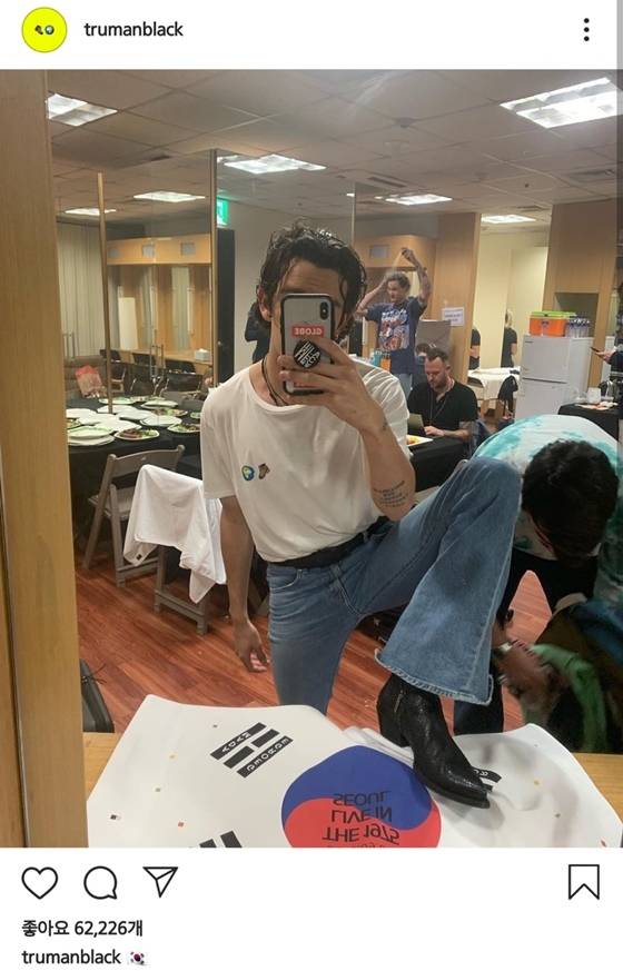 ▲ 더 1975 매튜 할리. 출처|더 1975 보컬 매튜 힐리 인스타그램