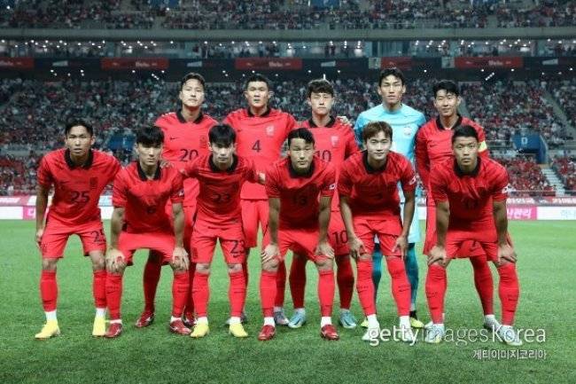 한국 축구대표팀. 사진=게티이미지코리아