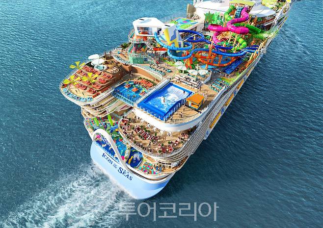 2024년 1월부터 운항예정인 25만톤큽 초대형 크루즈 로얄캐리비안크루즈의 아이콘호