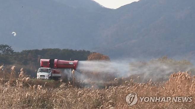 방역 차량 [연합뉴스TV 제공]