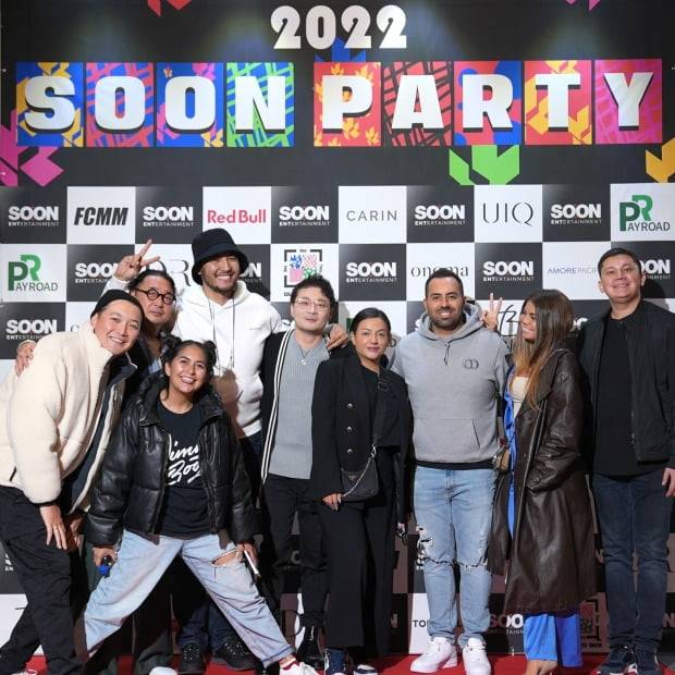 해외 크리에이터 초청해 펼친 순파티. 왼쪽 두 번째가 임장호 순이엔티 해외사업본부장.  /순이엔티 제공