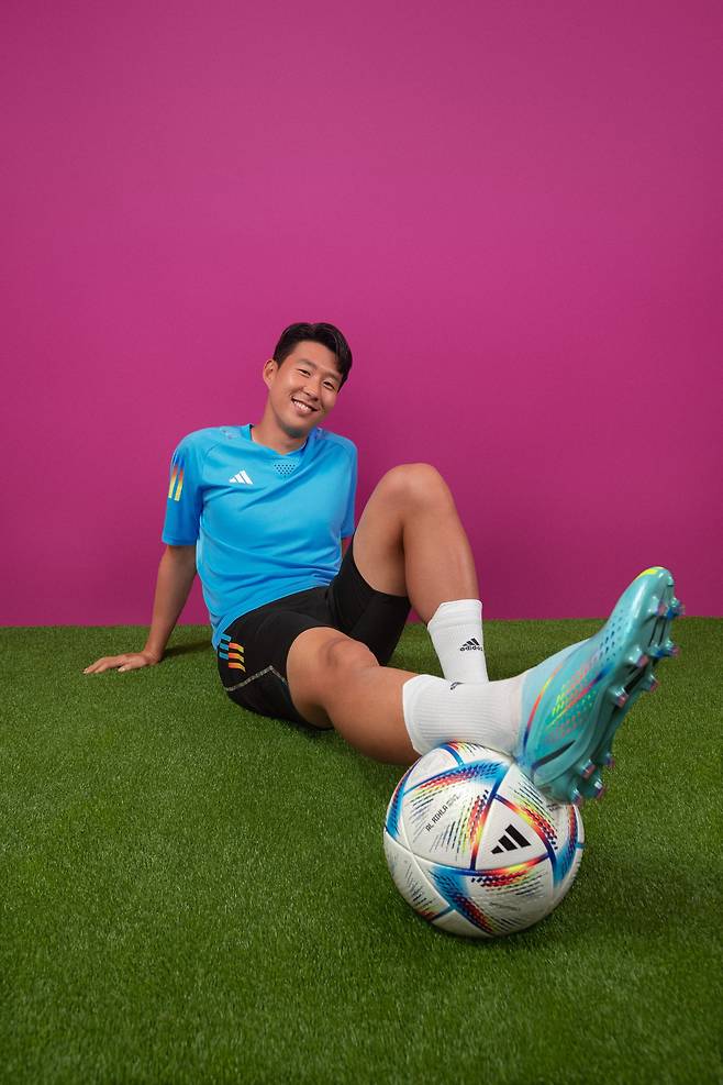 아디다스 X스피드포탈 축구화를 신은 손흥민. 사진 아디다스
