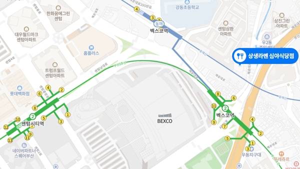 - 상생라멘 위치 [출처: 네이버 지도]