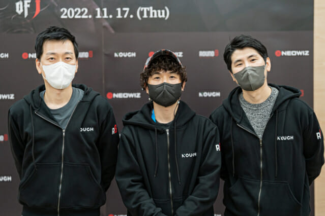 (왼쪽부터) 박성준 본부장, 최지원 PD, 노창규 AD(이미지=네오위즈)
