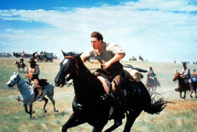 1992년 할라우드 영화 '파 앤드 어웨이'의 한 장면. 한국일보 자료사진