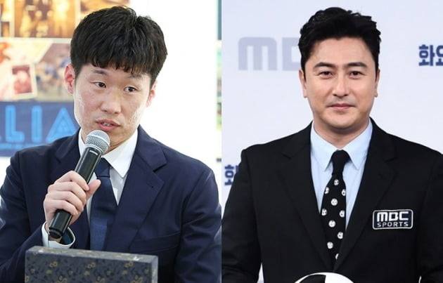 박지성 해설위원(왼쪽)과 안정환 해설위원, 사진=한경DB