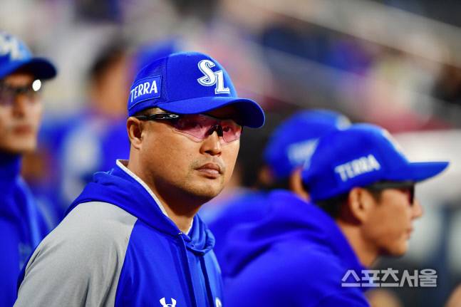 삼성 박한이 코치. &nbsp;강영조기자 kanjo@sportsseoul.com