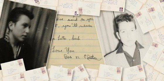밥 딜런이 10대 시절이었던 1950년대에 여자친구 휴이트와 주고받은 연애편지. /사진=뉴스1
