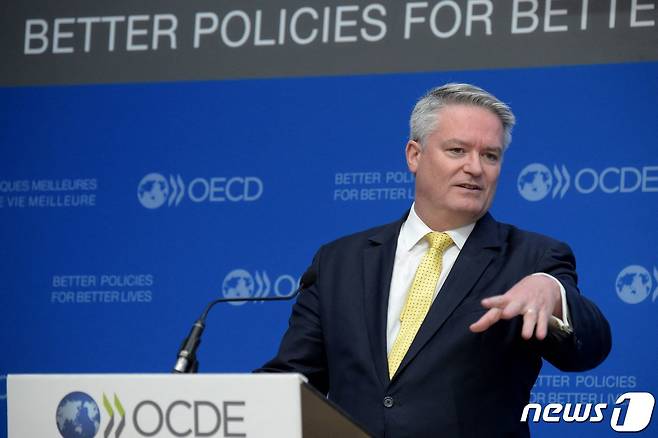 마티아스 코먼 경제협력개발기구(OECD)사무총장. 2022.03.17/뉴스1 ⓒ AFP=뉴스1 ⓒ News1 김민수 기자
